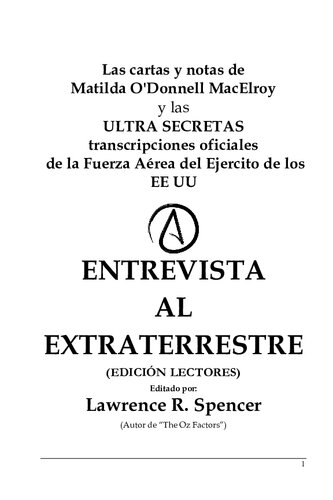 Entrevista Al Extraterrestre