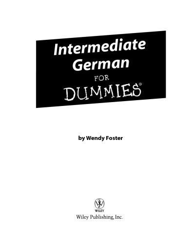 Intermediate German for Dummies