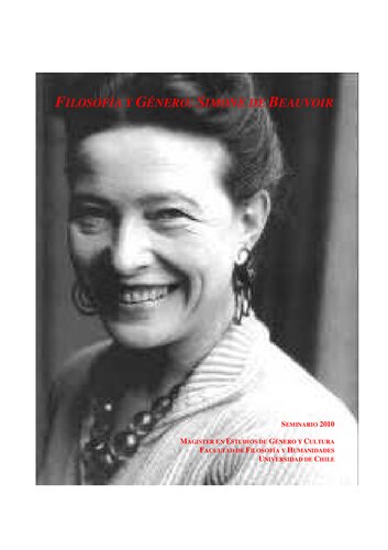 Seminario Filosofia Y Genero Simone De Beauvoir