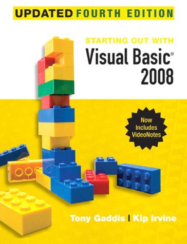 Starting Out With Visual Basic 2008 Update