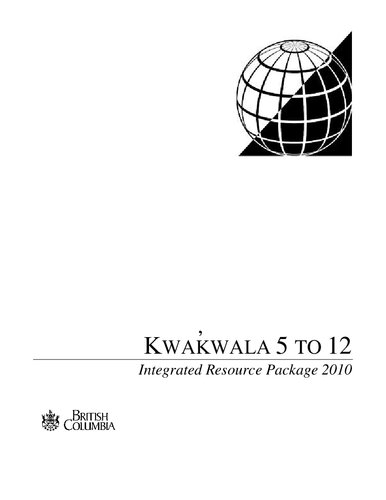 Kwak̓wala 5 TO 12 - Integrated Resource Package 2010