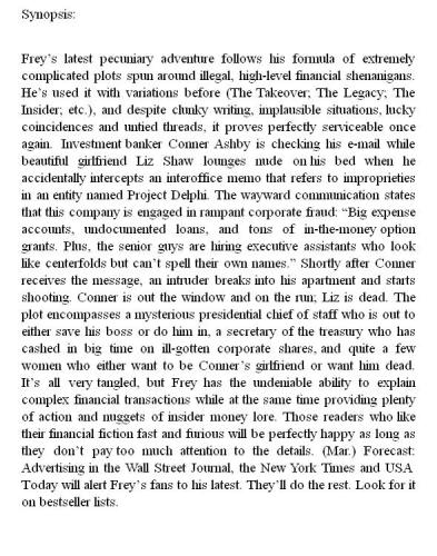 Unknown Frey, Stephen#Shadow Account