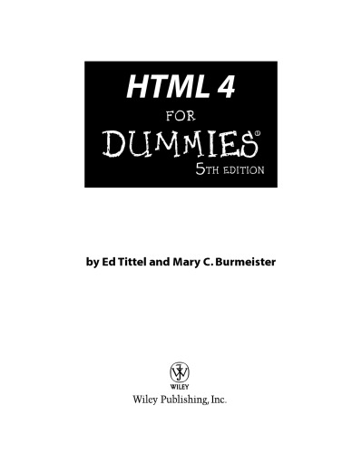 HTML 4 for Dummies