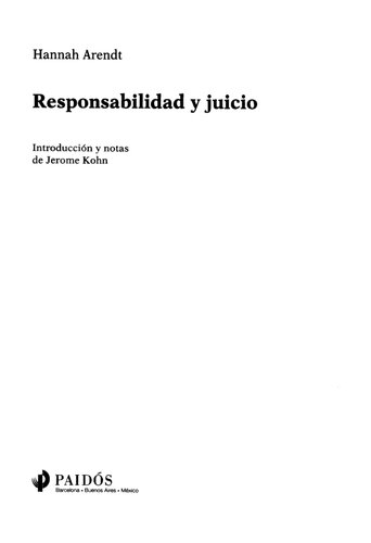 Responsabilidad y juicio