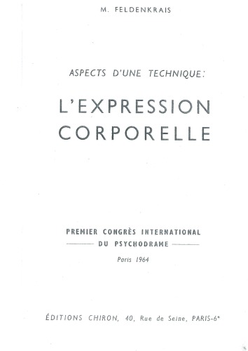 Aspects d’une technique: l’expression corporelle