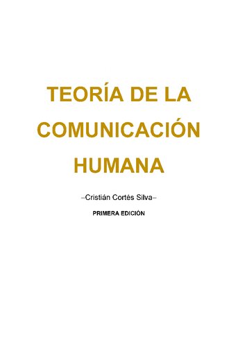 Teoría de la Comunicación Humana -