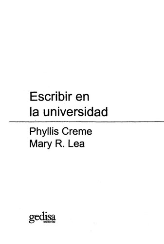 Escribir En La Universidad