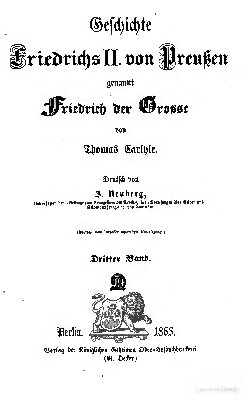 Geschichte Friedrichs II. von Preußen, genannt Friedrich der Große