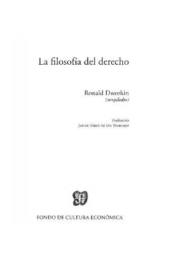 La Filosofia Del Derecho