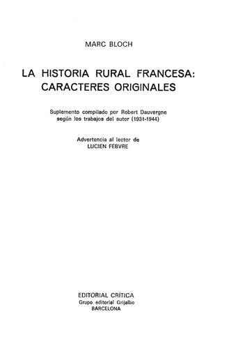 La Historia Rural Francesa