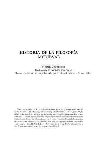 Historia De La Filosofia Medieval