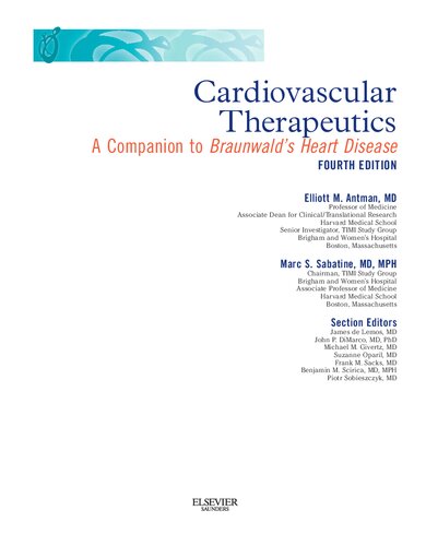 Cardiovascular Therapeutics: A Companion to Braunwalds Heart Disease