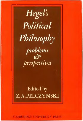 Hegel's political philosophy: problems and perspectives