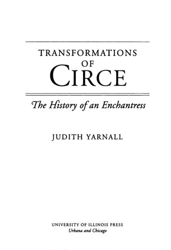 Transformations of Circe: The History of an Enchantress