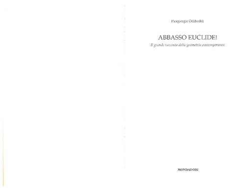 Abbasso Euclide! Il grande racconto della geometria contemporanea