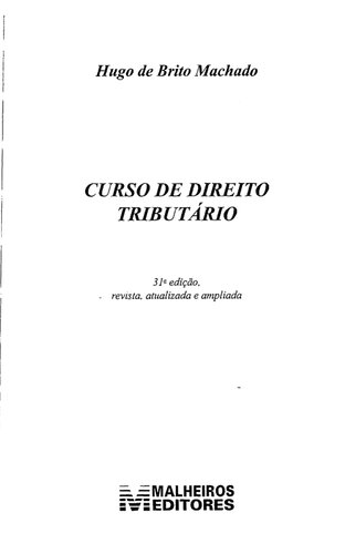 Curso de Direito Tributário