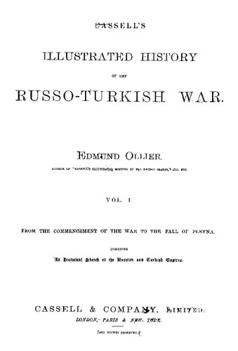 Cassell's Illustrated History of the Russo-Turkish War