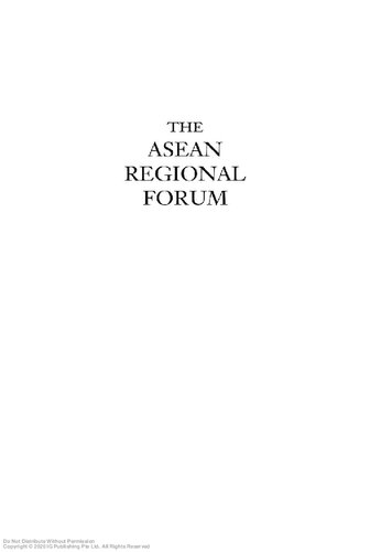 The ASEAN Regional Forum