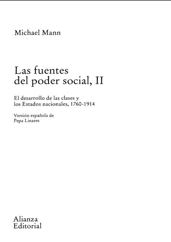 Las Fuentes Del Poder Social II