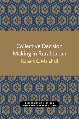 Collective Decision Making in Rural Japan