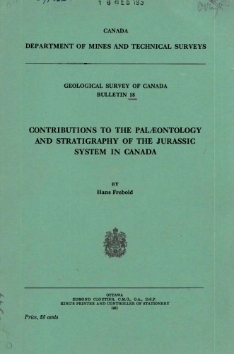 Contributions to the paleontology and stratigraphy of the Jurassic System in Canada