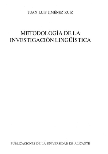 Metodología de la investigación lingüística