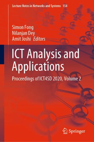 ICT Analysis and Applications: Proceedings of ICT4SD 2020, Volume 2