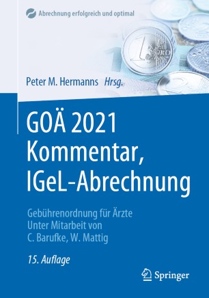 GOÄ 2021 Kommentar, IGeL-Abrechnung: Gebührenordnung für Ärzte