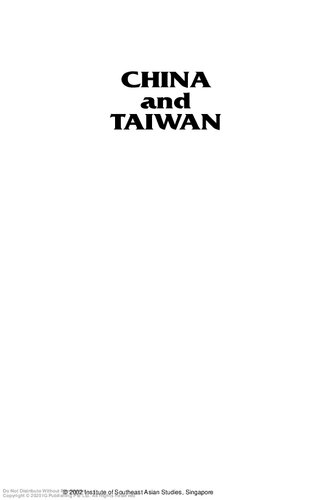 China and Taiwan : cross-strait relations under Chen Shui-bian