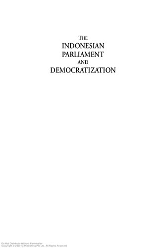 The Indonesian Parliament and Democratization