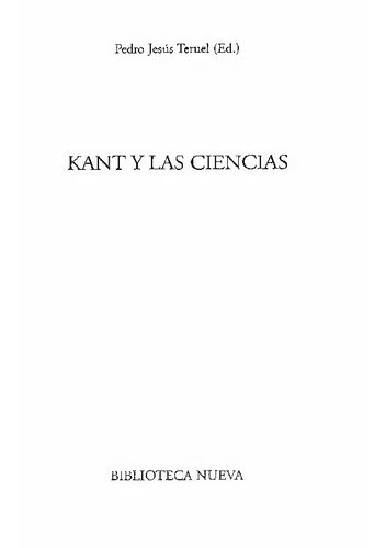 Kant Y Las Ciencias