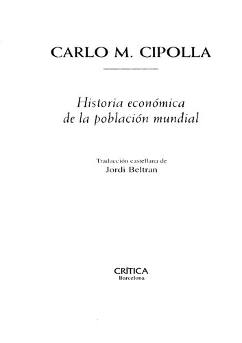 Historia Economica De La Poblacion Mundial