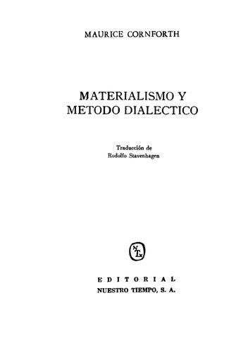 Materialismo Y Metodo Dialectico