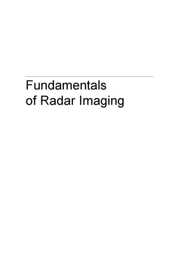 Fundamentals of Radar Imaging