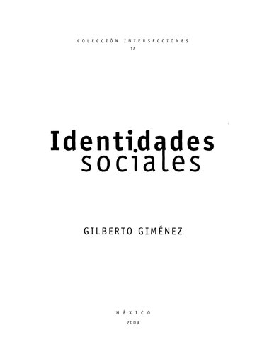 Identidades Sociales