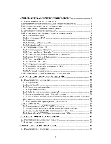 Introduccion A Los Microcontroladores Pic