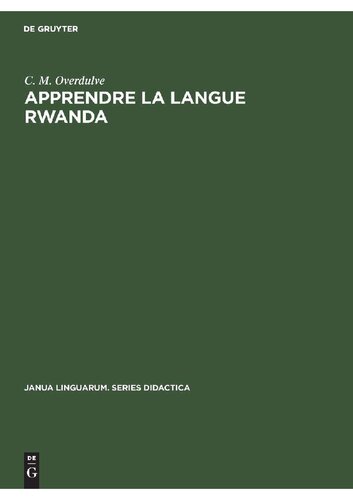 Apprendre la langue Rwanda (French Edition)