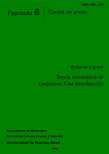 Teoria Axiomatica De Conjuntos