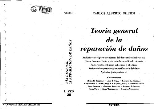 Teoria General De La Reparacion De Daños