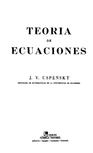 Teoria De Ecuaciones