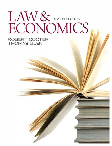 Law and Economics (Pearson Series in Economics)