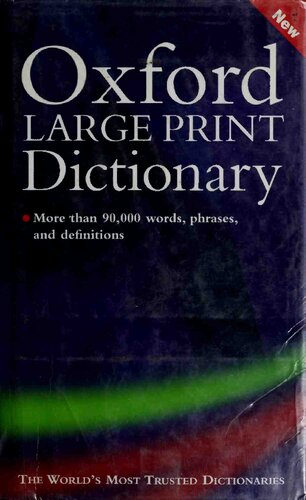 Oxford Large Print Dictionary