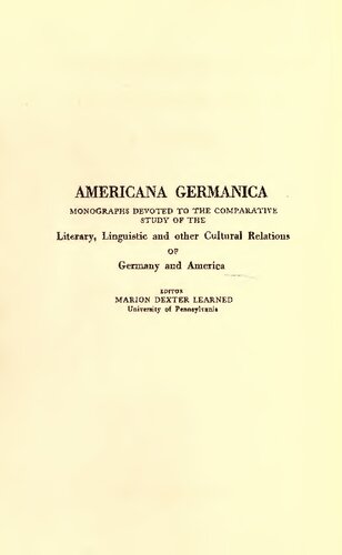 Beliefs and Superstitions of the Pennsylvania Germans