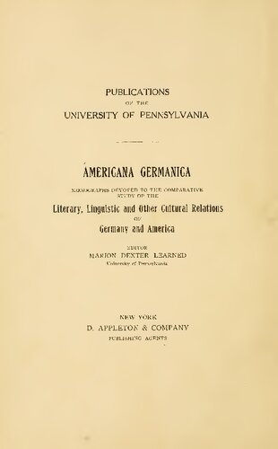 The American Ethnographical Survey; Conestoga Expedition 1902