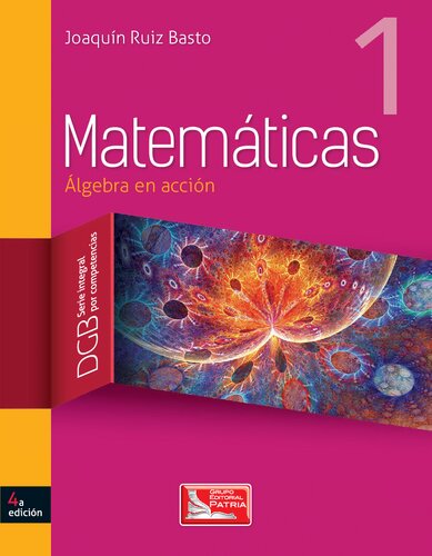 Matemáticas. 1, Álgebra en acción