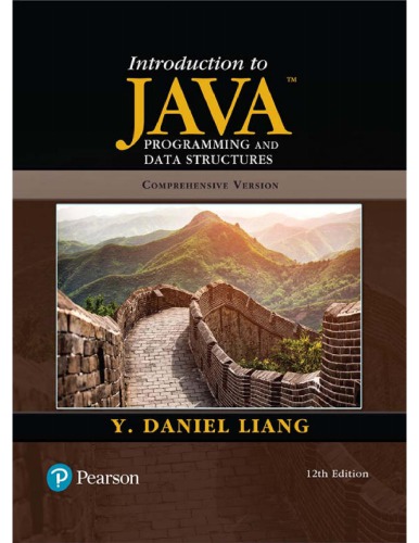 Introduction to Java Programming and Data Structures, Comprehensive Version