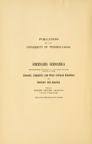 Benjamin Franklin and Germany