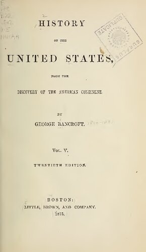 History of the United States from the Discovery of the American Continent