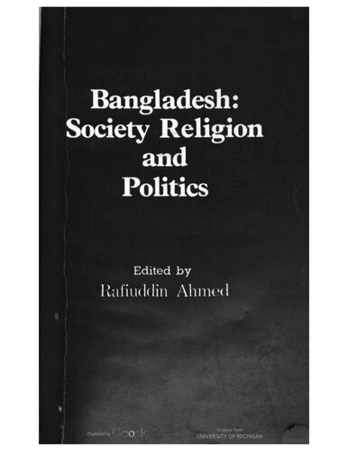 Bangladesh : society, religion, and politics