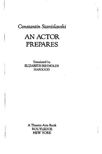 An Actor Prepares